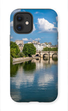 Load image into Gallery viewer, Pont Neuf from Pont des Arts Phone Case - Paris Phone Case - La Porte Bonheur
