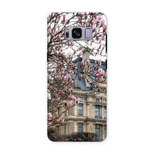 Load image into Gallery viewer, Pink Magnolias and the Louvre Phone Case - Paris Phone Case - La Porte Bonheur