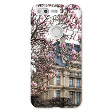Load image into Gallery viewer, Pink Magnolias and the Louvre Phone Case - Paris Phone Case - La Porte Bonheur