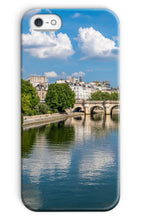 Load image into Gallery viewer, Pont Neuf from Pont des Arts Phone Case - Paris Phone Case - La Porte Bonheur