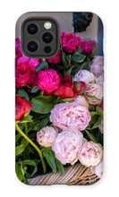 Load image into Gallery viewer, Pink Peonies in Paris Phone Case - Paris Phone Case - La Porte Bonheur