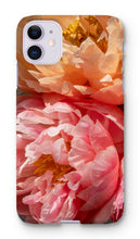 Load image into Gallery viewer, Coral Peonies Phone Case - Peony Phone Case - La Porte Bonheur