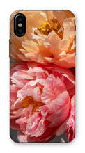 Load image into Gallery viewer, Coral Peonies Phone Case - Peony Phone Case - La Porte Bonheur