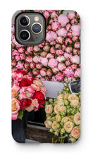 Load image into Gallery viewer, Peonies and Garden Roses at the Marché Phone Case - Paris Phone Case - La Porte Bonheur