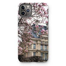 Load image into Gallery viewer, Pink Magnolias and the Louvre Phone Case - Paris Phone Case - La Porte Bonheur