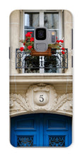 Load image into Gallery viewer, Blue Door No. 5 Phone Case - Paris Phone Case - La Porte Bonheur