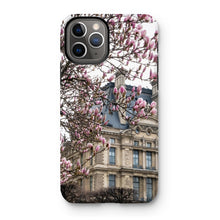 Load image into Gallery viewer, Pink Magnolias and the Louvre Phone Case - Paris Phone Case - La Porte Bonheur