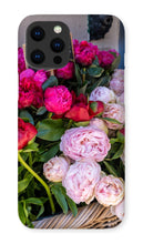 Load image into Gallery viewer, Pink Peonies in Paris Phone Case - Paris Phone Case - La Porte Bonheur