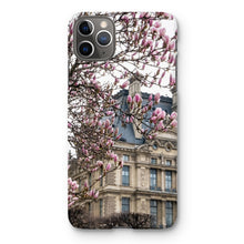 Load image into Gallery viewer, Pink Magnolias and the Louvre Phone Case - Paris Phone Case - La Porte Bonheur