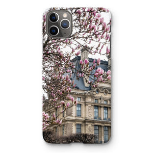 Pink Magnolias and the Louvre Phone Case - Paris Phone Case - La Porte Bonheur