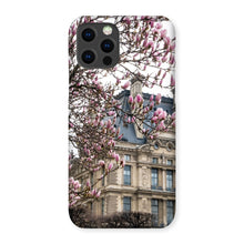 Load image into Gallery viewer, Pink Magnolias and the Louvre Phone Case - Paris Phone Case - La Porte Bonheur