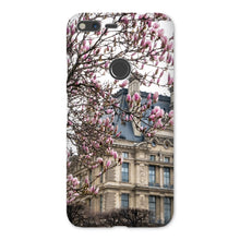 Load image into Gallery viewer, Pink Magnolias and the Louvre Phone Case - Paris Phone Case - La Porte Bonheur