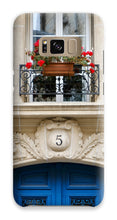 Load image into Gallery viewer, Blue Door No. 5 Phone Case - Paris Phone Case - La Porte Bonheur