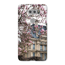 Load image into Gallery viewer, Pink Magnolias and the Louvre Phone Case - Paris Phone Case - La Porte Bonheur