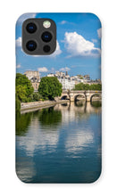 Load image into Gallery viewer, Pont Neuf from Pont des Arts Phone Case - Paris Phone Case - La Porte Bonheur