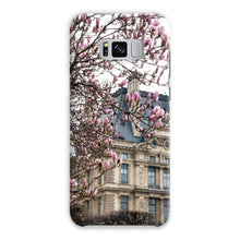 Load image into Gallery viewer, Pink Magnolias and the Louvre Phone Case - Paris Phone Case - La Porte Bonheur