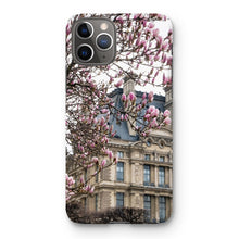 Load image into Gallery viewer, Pink Magnolias and the Louvre Phone Case - Paris Phone Case - La Porte Bonheur