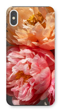 Load image into Gallery viewer, Coral Peonies Phone Case - Peony Phone Case - La Porte Bonheur