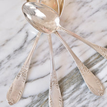 Load image into Gallery viewer, Louis XVI Musique Design Silver Plated Spoons - La Porte Bonheur
