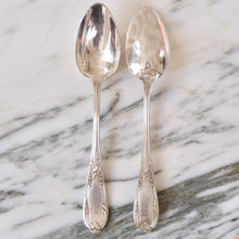 Load image into Gallery viewer, Louis XVI Musique Design Silver Plated Spoons - La Porte Bonheur