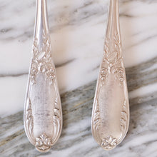 Load image into Gallery viewer, Louis XVI Musique Design Silver Plated Forks - La Porte Bonheur