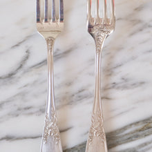 Load image into Gallery viewer, Louis XVI Musique Design Silver Plated Forks - La Porte Bonheur