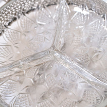 Load image into Gallery viewer, Mid-Century Serving Tray with Divided Glass Dish - La Porte Bonheur