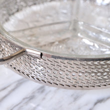 Load image into Gallery viewer, Mid-Century Serving Tray with Divided Glass Dish - La Porte Bonheur