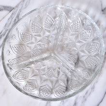 Load image into Gallery viewer, Mid-Century Serving Tray with Divided Glass Dish - La Porte Bonheur