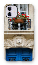 Load image into Gallery viewer, Blue Door No. 5 Phone Case - Paris Phone Case - La Porte Bonheur