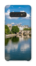 Load image into Gallery viewer, Pont Neuf from Pont des Arts Phone Case - Paris Phone Case - La Porte Bonheur