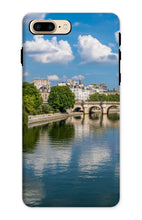 Load image into Gallery viewer, Pont Neuf from Pont des Arts Phone Case - Paris Phone Case - La Porte Bonheur