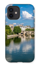 Load image into Gallery viewer, Pont Neuf from Pont des Arts Phone Case - Paris Phone Case - La Porte Bonheur
