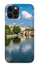 Load image into Gallery viewer, Pont Neuf from Pont des Arts Phone Case - Paris Phone Case - La Porte Bonheur