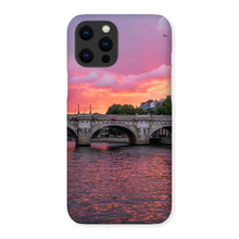 Load image into Gallery viewer, Pont Neuf Paris Sunset Phone Case - Paris Phone Case - La Porte Bonheur