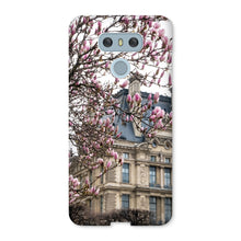 Load image into Gallery viewer, Pink Magnolias and the Louvre Phone Case - Paris Phone Case - La Porte Bonheur