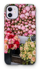 Load image into Gallery viewer, Peonies and Garden Roses at the Marché Phone Case - Paris Phone Case - La Porte Bonheur