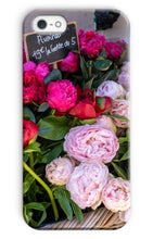 Load image into Gallery viewer, Pink Peonies in Paris Phone Case - Paris Phone Case - La Porte Bonheur