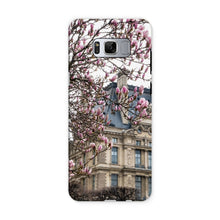 Load image into Gallery viewer, Pink Magnolias and the Louvre Phone Case - Paris Phone Case - La Porte Bonheur
