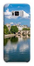 Load image into Gallery viewer, Pont Neuf from Pont des Arts Phone Case - Paris Phone Case - La Porte Bonheur