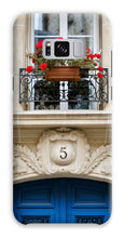 Load image into Gallery viewer, Blue Door No. 5 Phone Case - Paris Phone Case - La Porte Bonheur