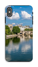 Load image into Gallery viewer, Pont Neuf from Pont des Arts Phone Case - Paris Phone Case - La Porte Bonheur