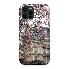 Load image into Gallery viewer, Pink Magnolias and the Louvre Phone Case - Paris Phone Case - La Porte Bonheur