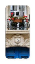 Load image into Gallery viewer, Blue Door No. 5 Phone Case - Paris Phone Case - La Porte Bonheur