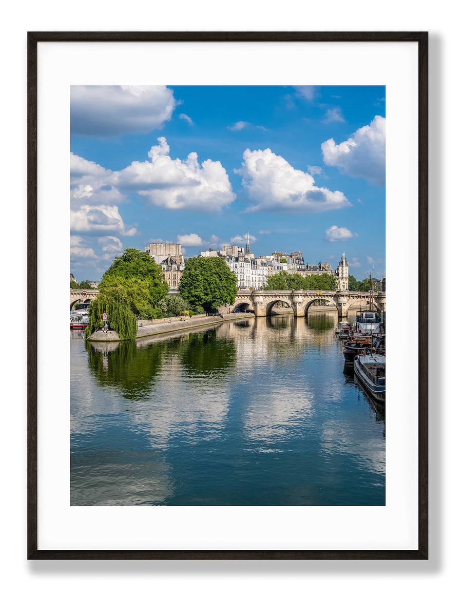 Pont Neuf Bridge River Seine Paris France Travel Art Print -  Denmark