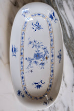 Load image into Gallery viewer, Bernardaud &quot;Pekin&quot; Blue and White Small Serving Platter - La Porte Bonheur
