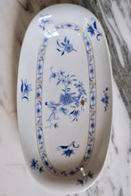 Load image into Gallery viewer, Bernardaud "Pekin" Blue and White Small Serving Platter - La Porte Bonheur