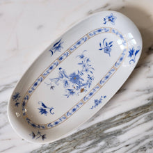 Load image into Gallery viewer, Bernardaud "Pekin" Blue and White Small Serving Platter - La Porte Bonheur