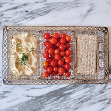 Load image into Gallery viewer, Silver Plated Tray with Glass Dishes - La Porte Bonheur