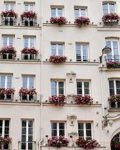 Load image into Gallery viewer, Geraniums on the Left Bank - Paris Print - La Porte Bonheur